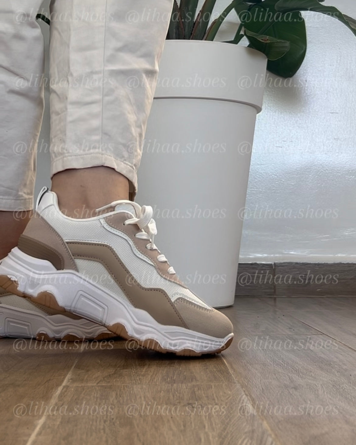 Espadrille marron beige