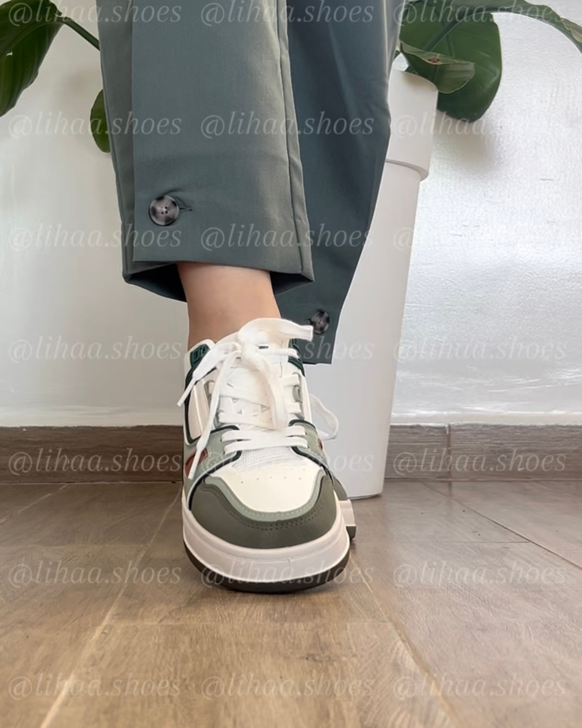 Espadrille verte kaki