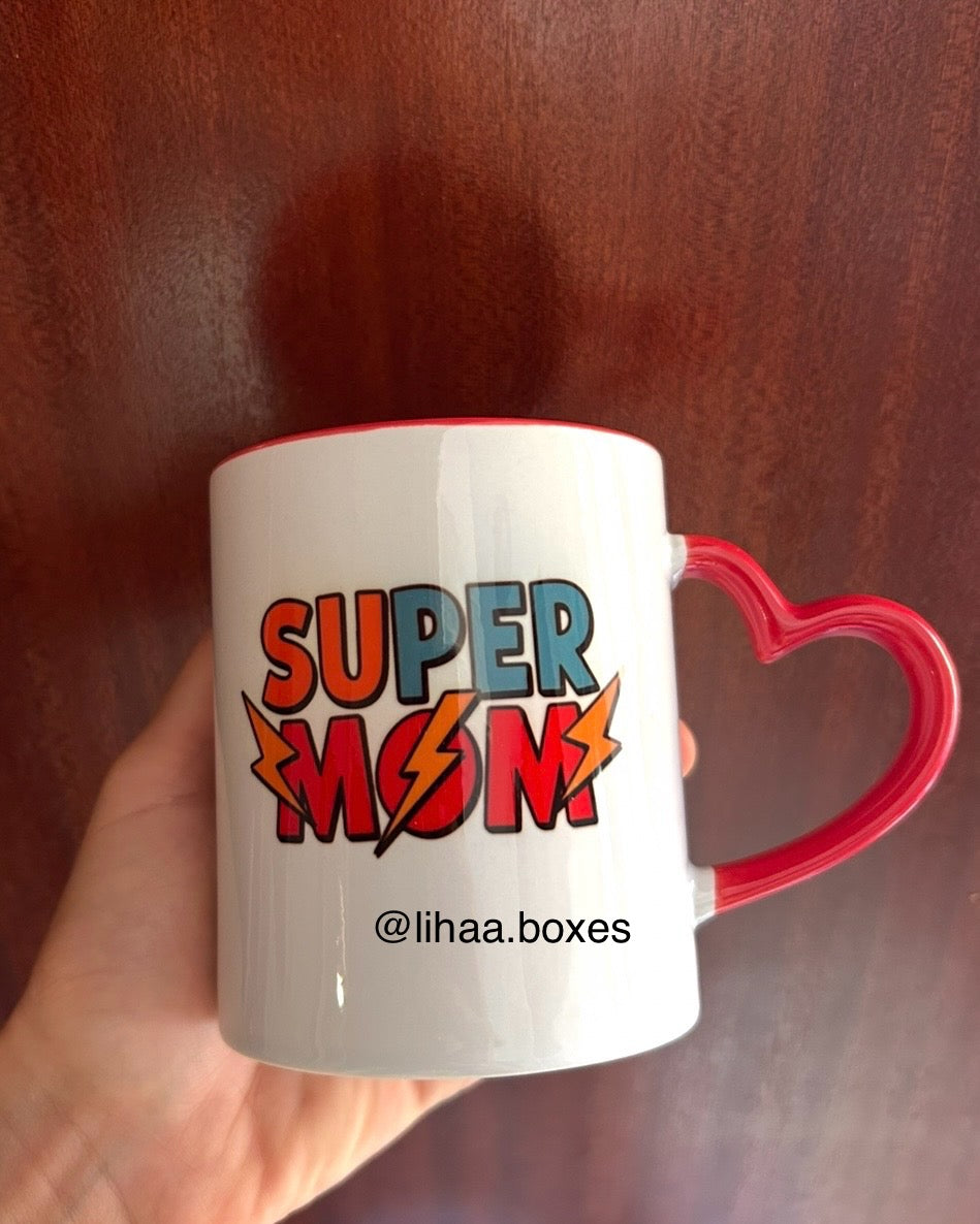 Mug super mom + super dad