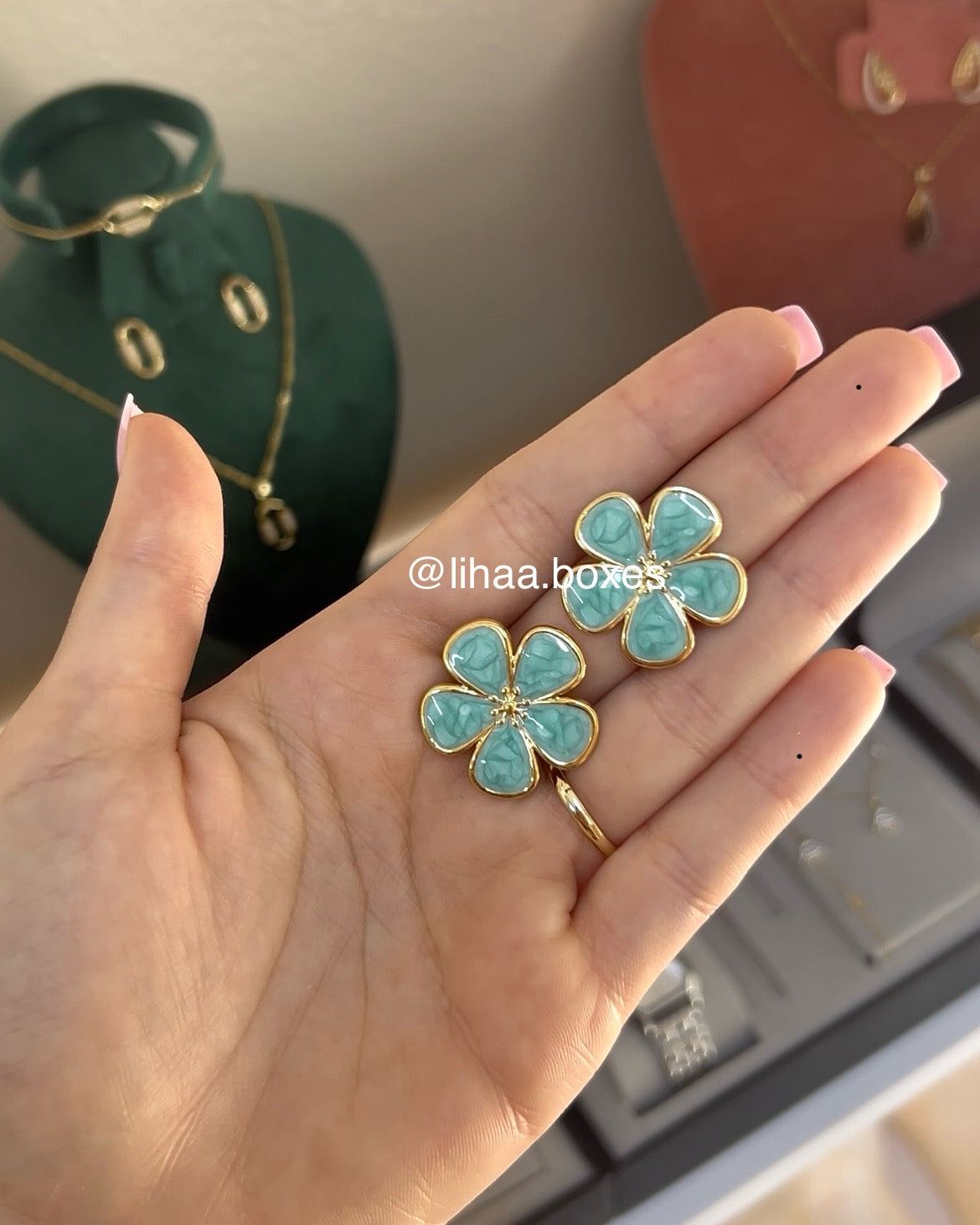 Boucles d'oreilles turquoise