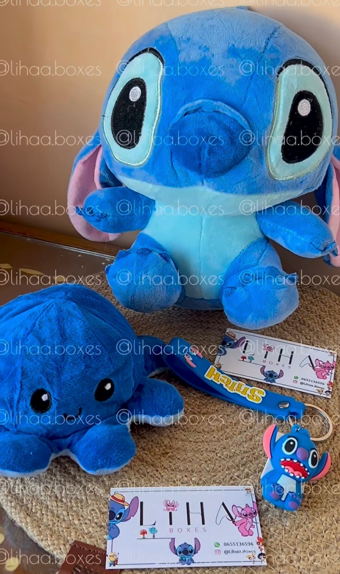 Pack stitch + peluche réversible