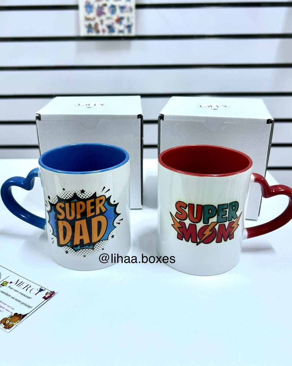 Mug super mom + super dad
