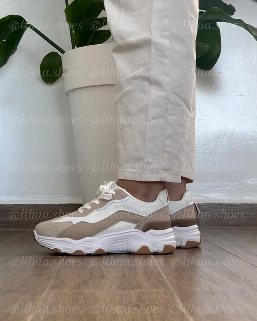 Espadrille marron beige