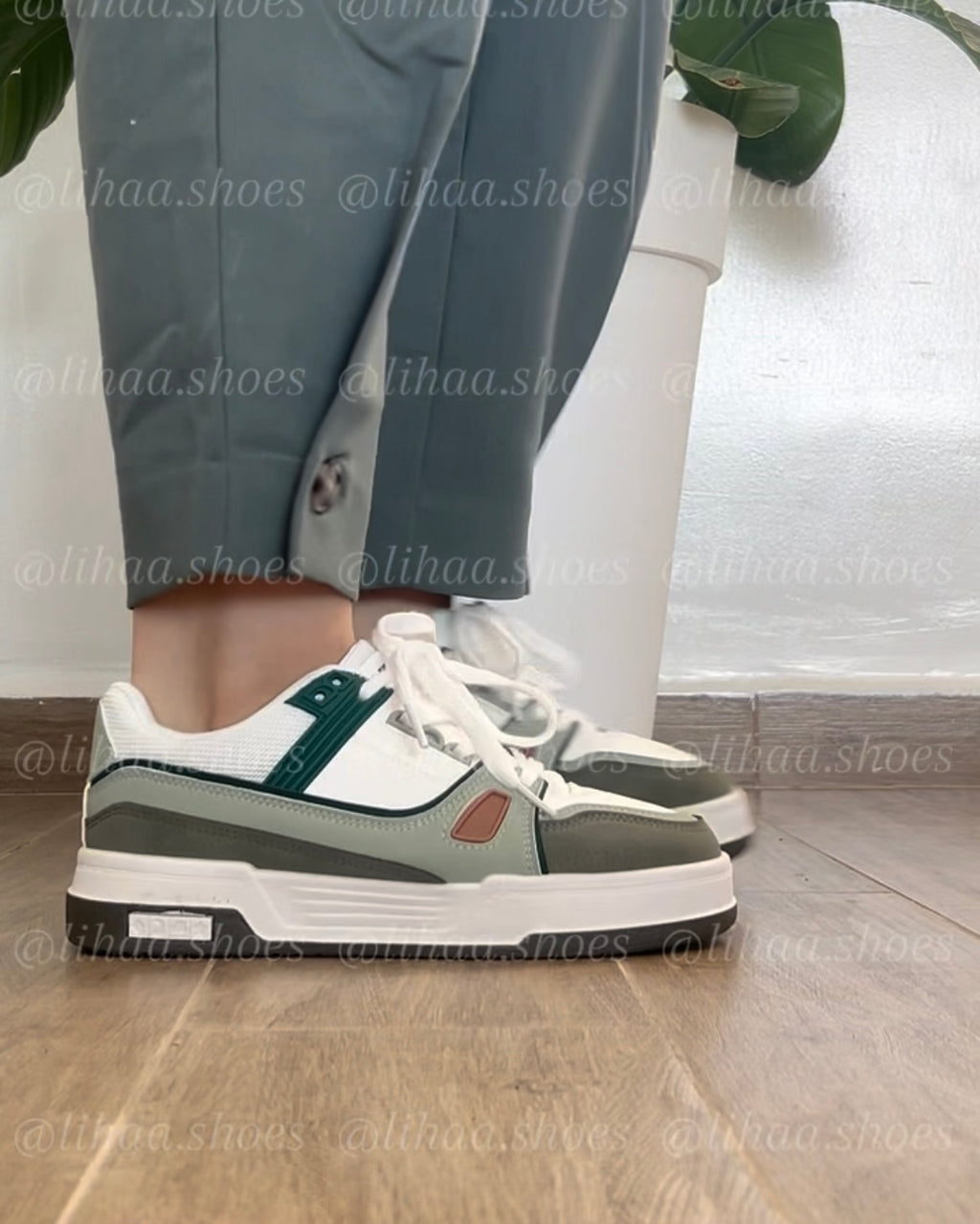 Espadrille verte kaki