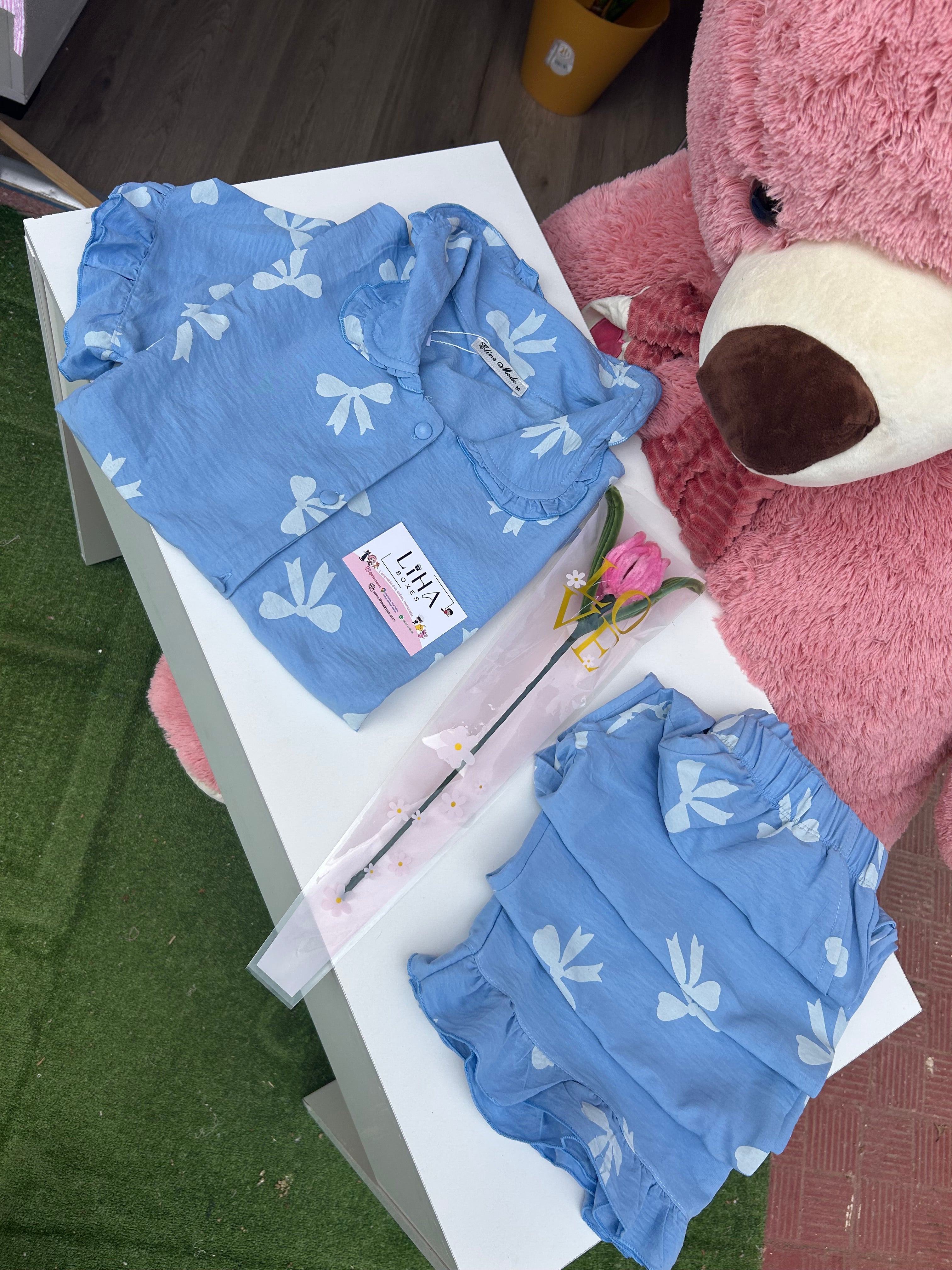 Pyjama papillon demi manches