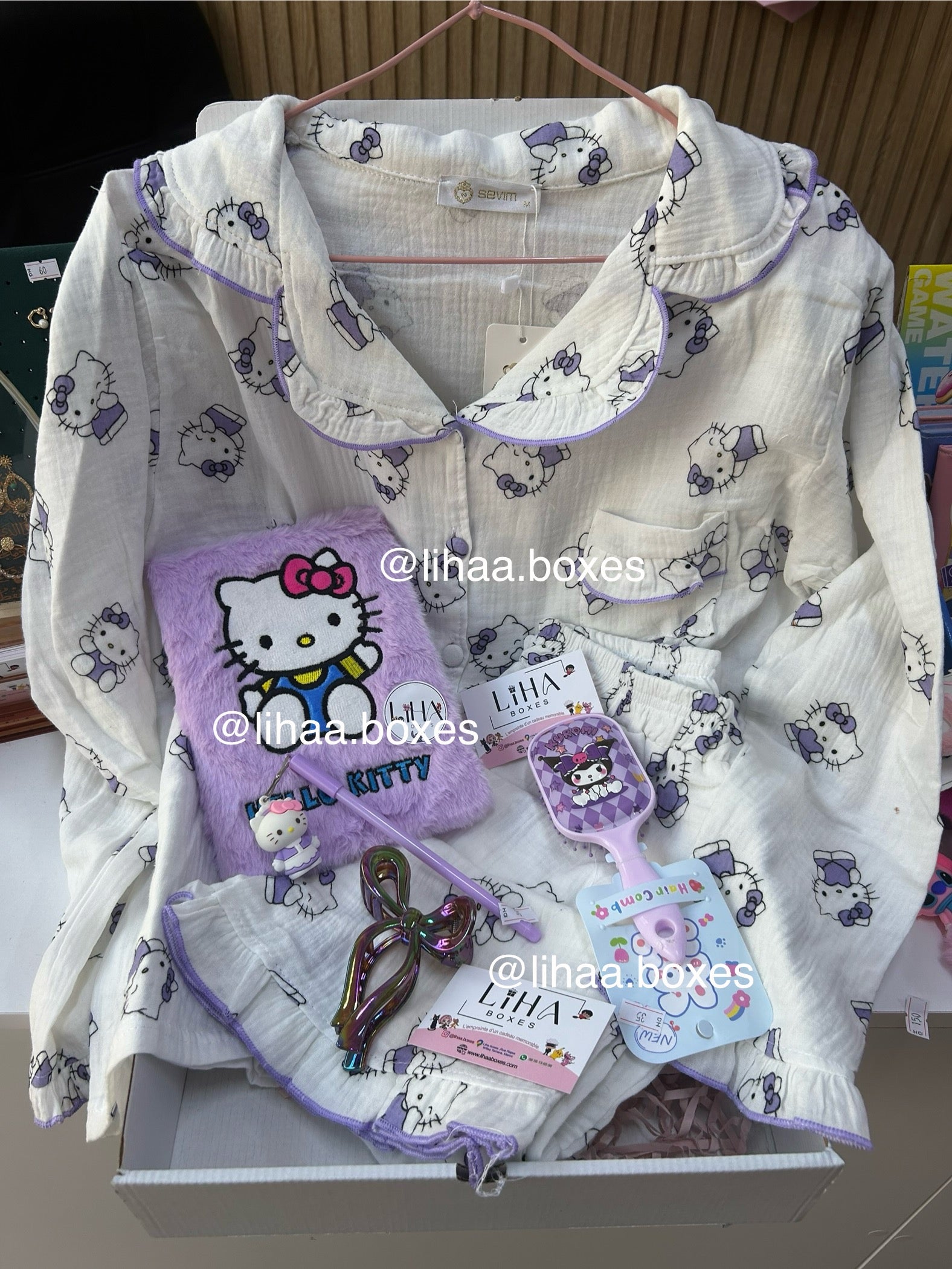 Pack pyjama hello kitty mauve
