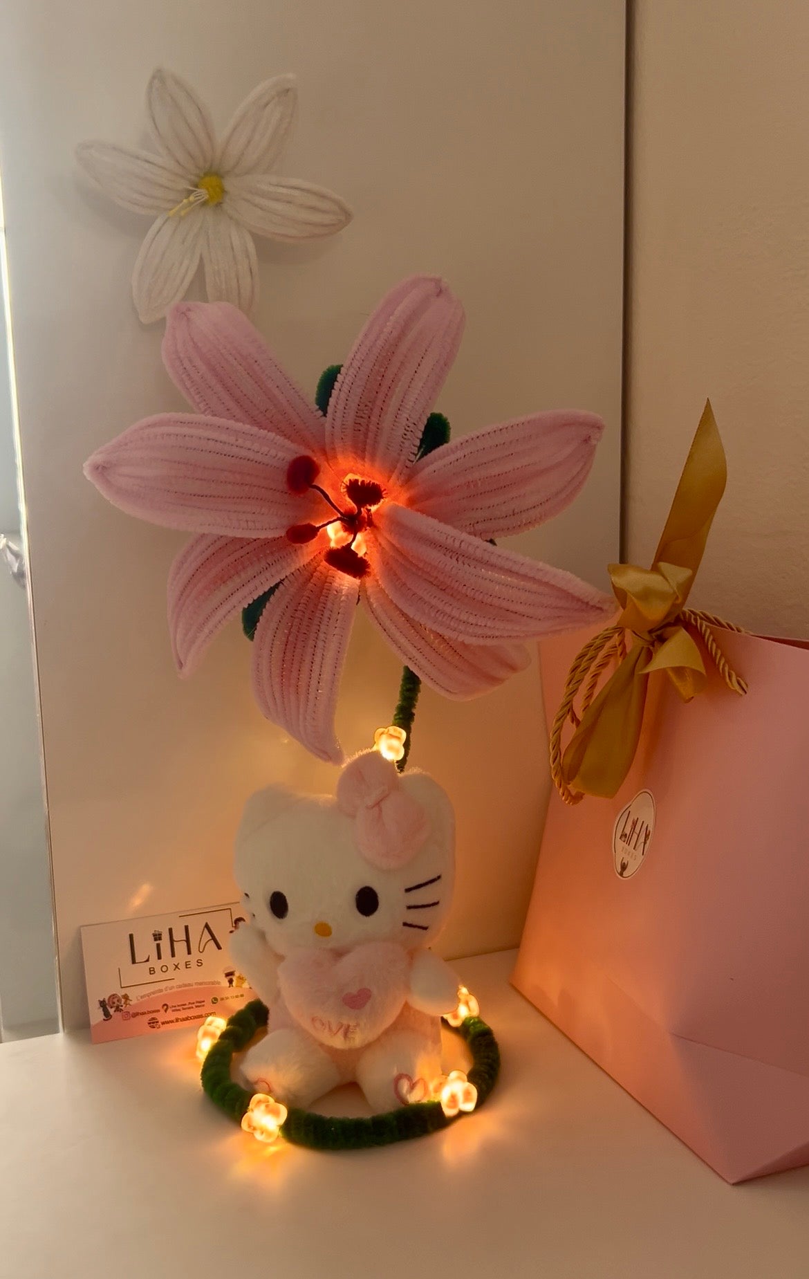 Handmade lamp hello kitty