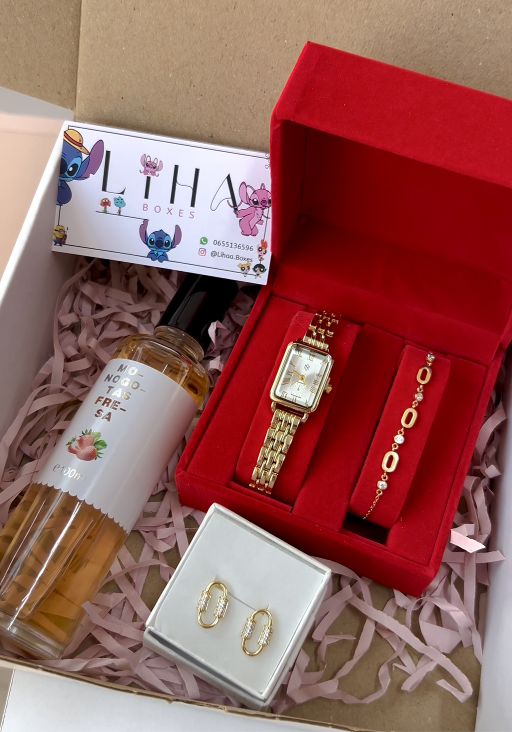 Pack montre + gourmette + brume + boucles