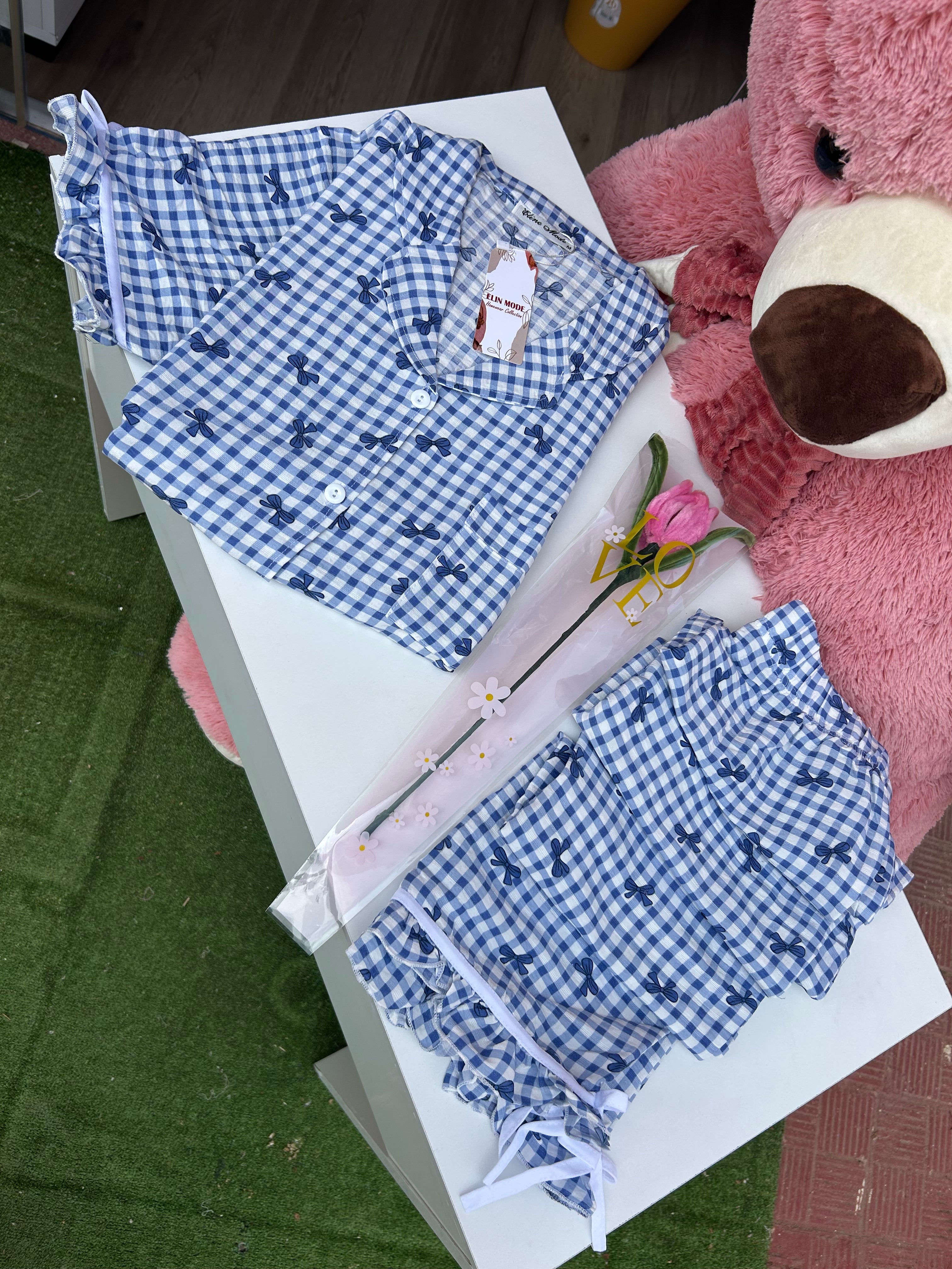 Pyjama papillon demi manches