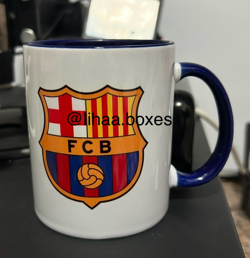 Mug poignet et intérieur bleu barca
