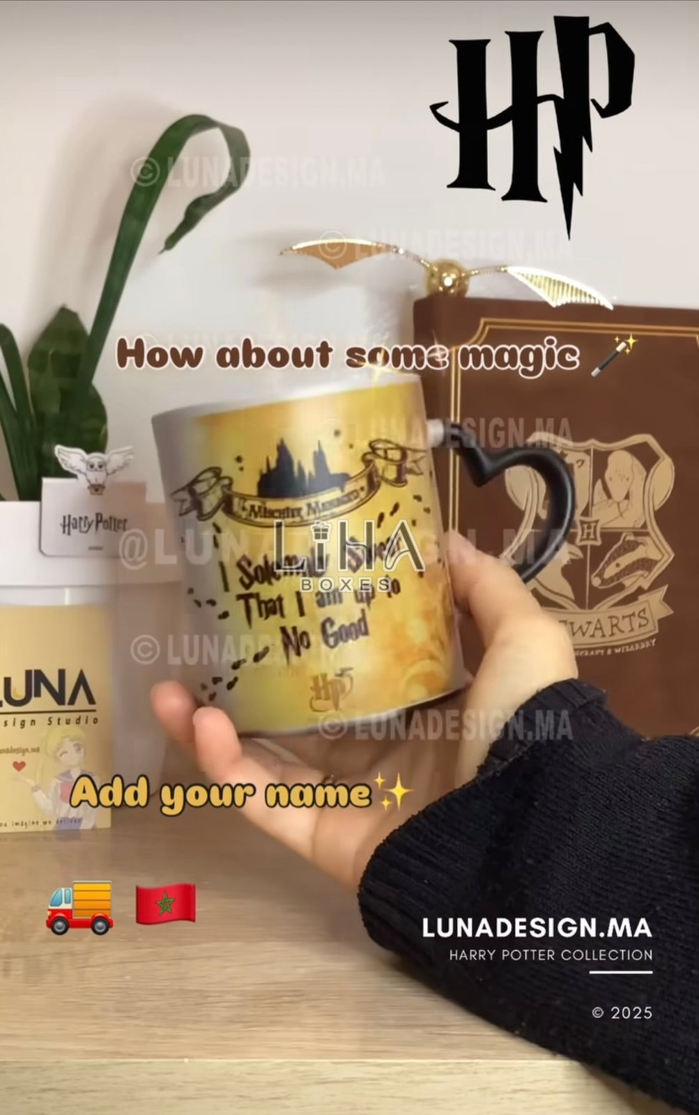 Mug magique Harry potter Marauder’s map