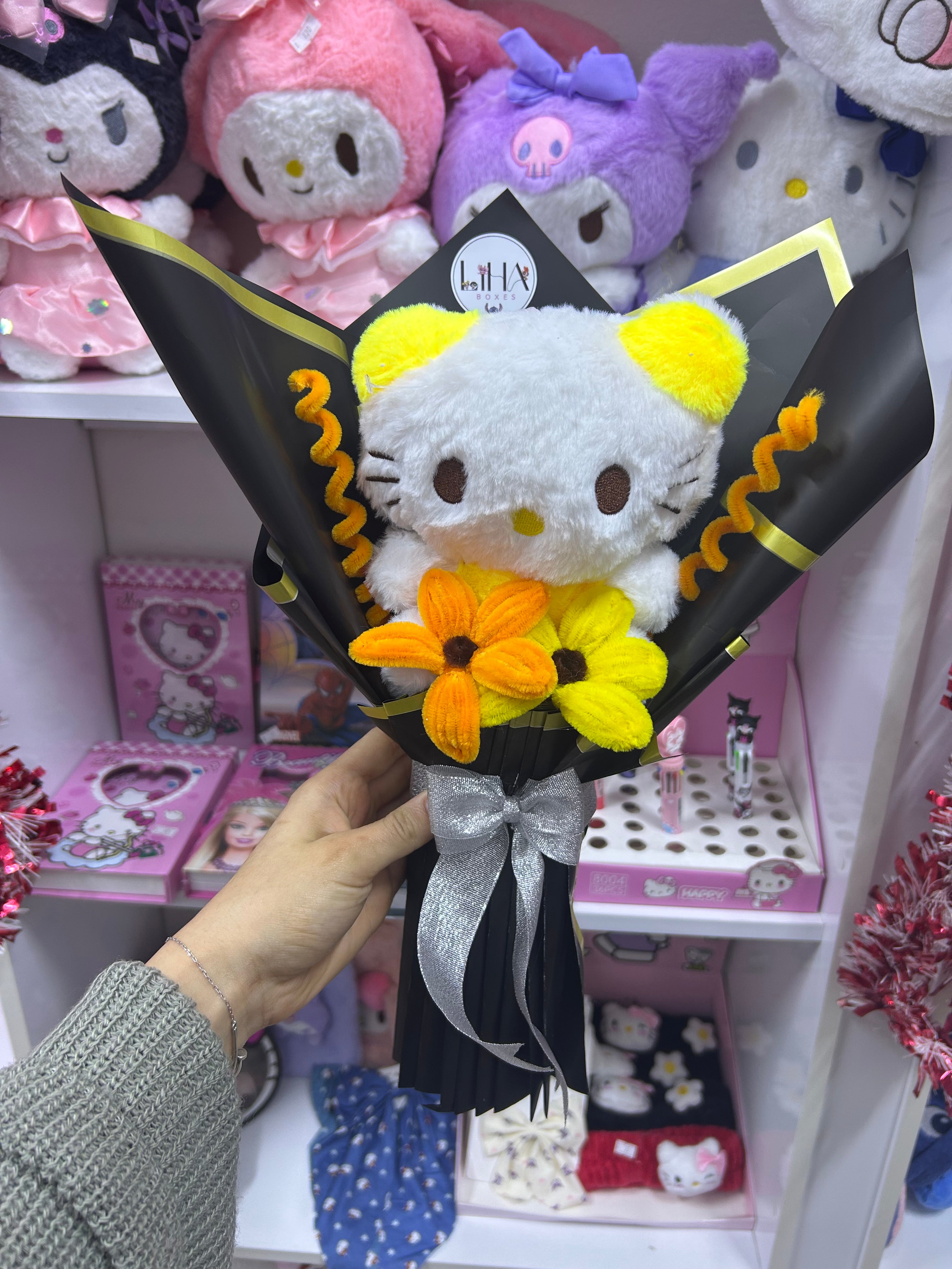 Bouquet hello kitty fait a la main