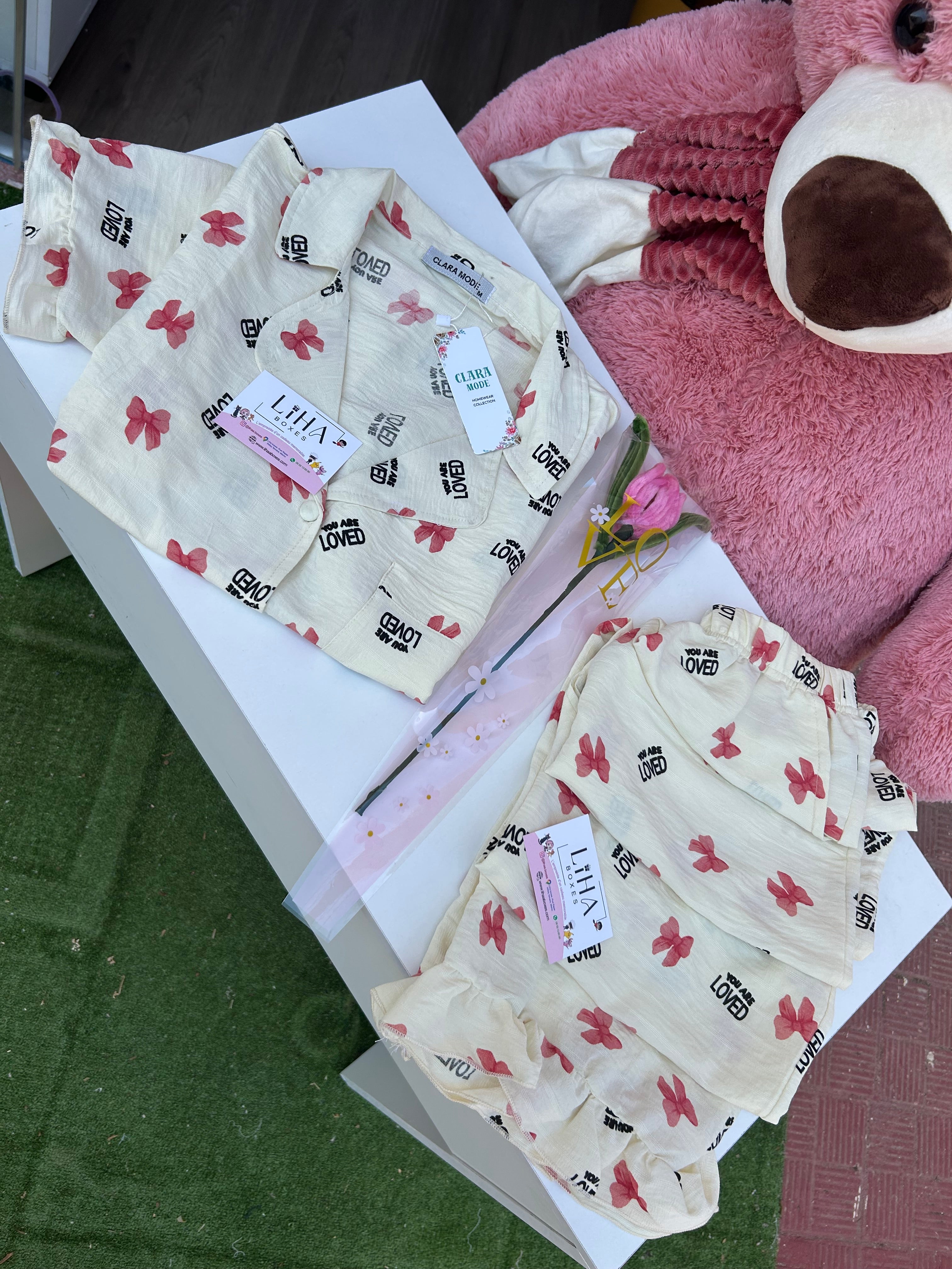 Pyjama papillon demi manches