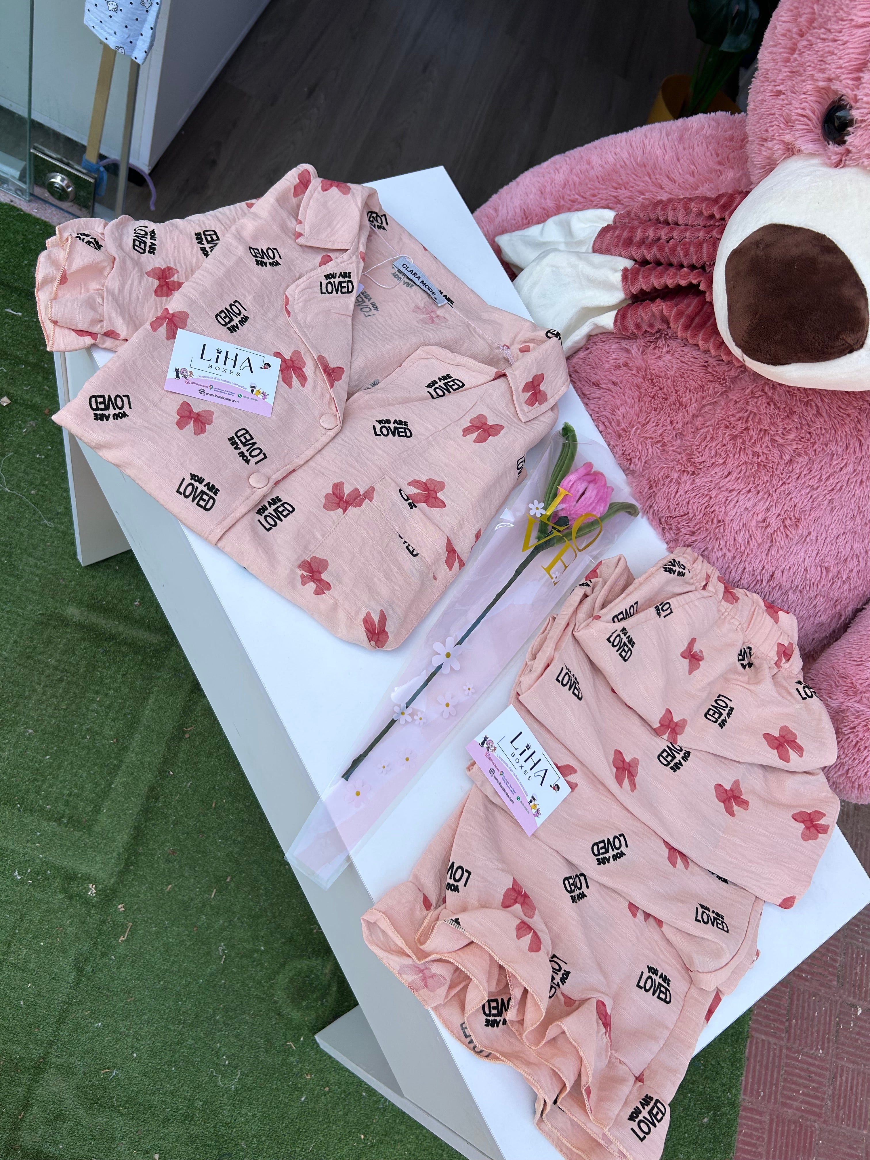 Pyjama papillon demi manches