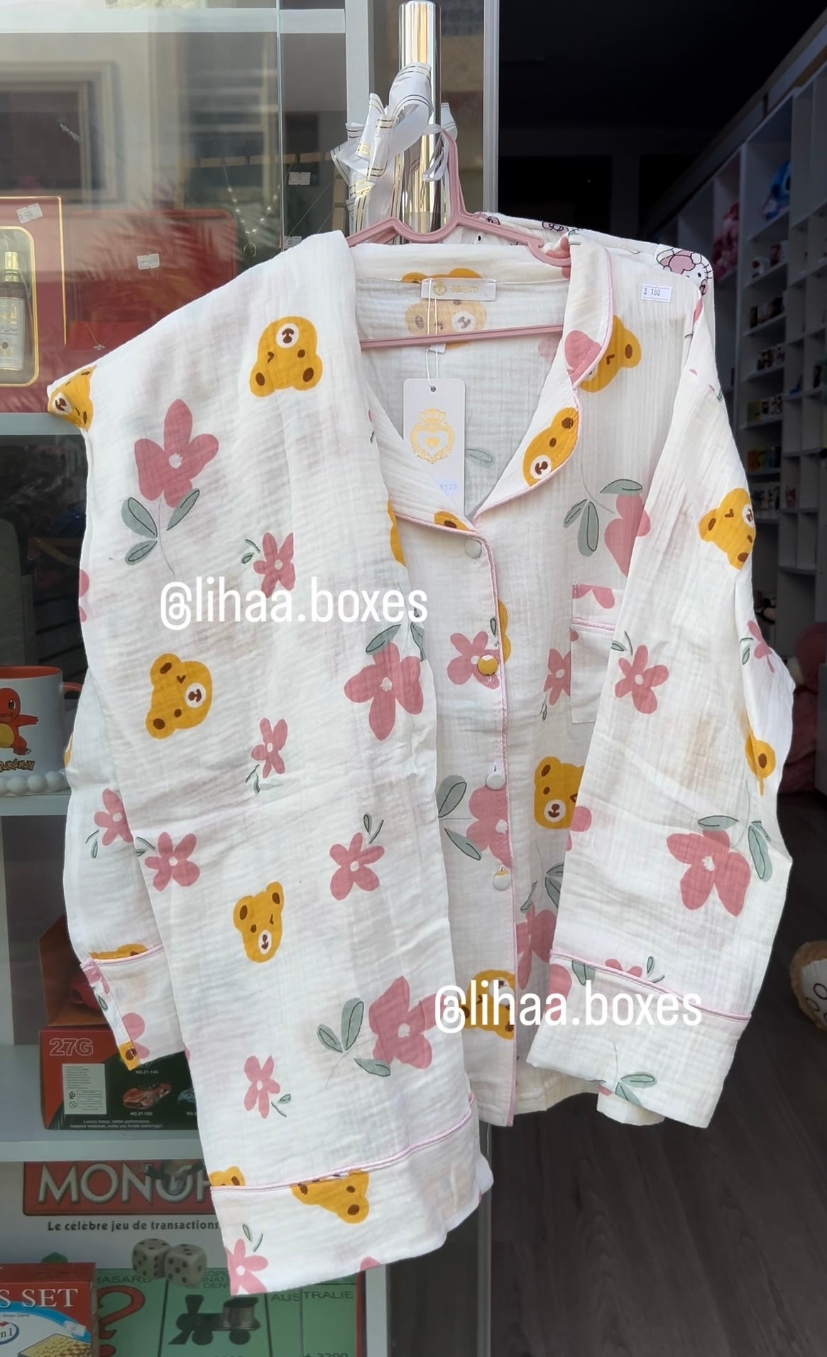Pyjama fleur ours