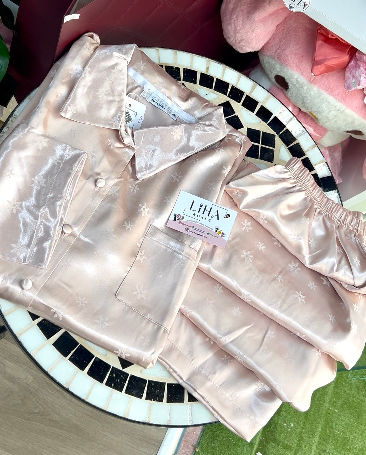 Pyjama avec manches satin snow