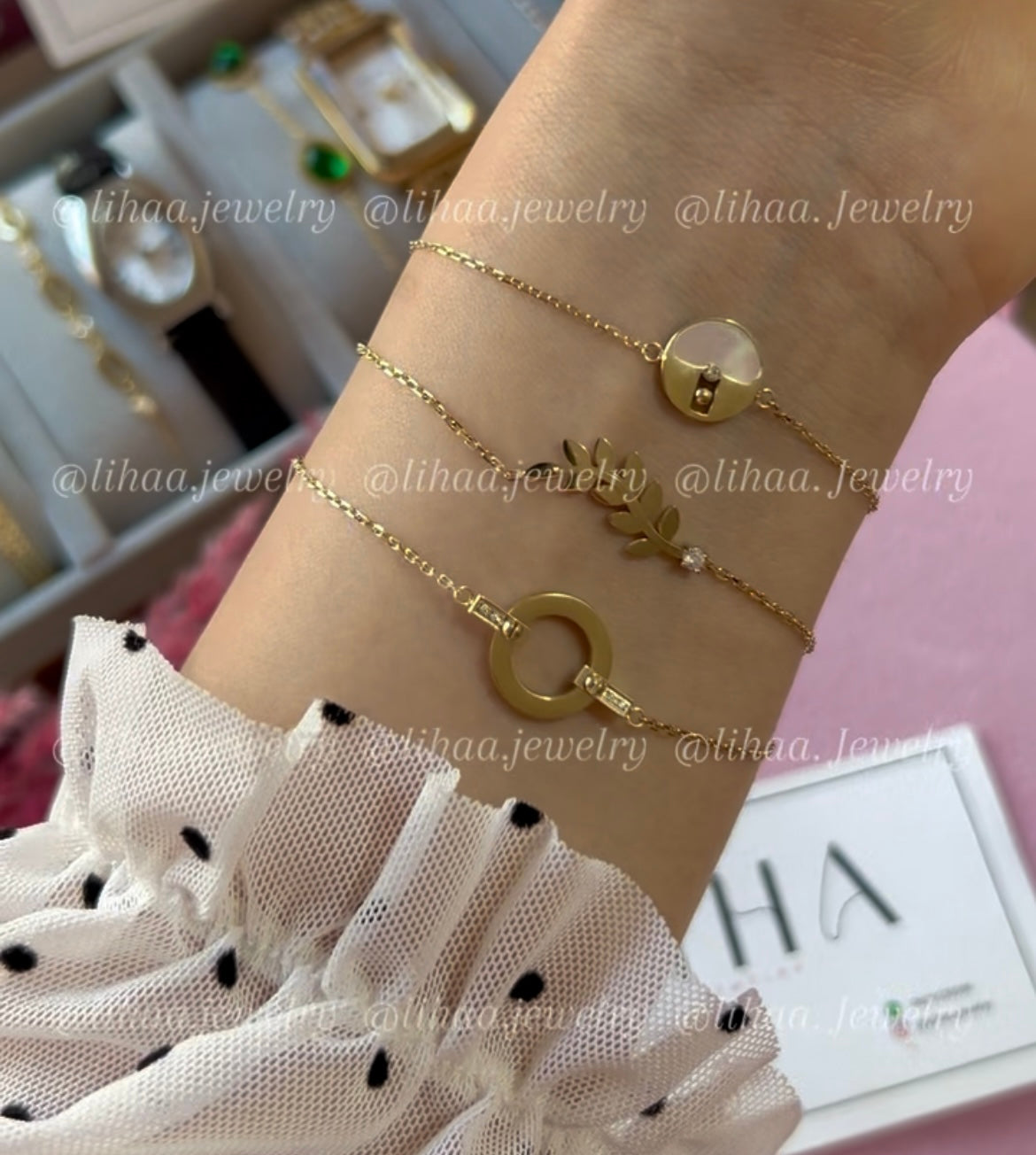 Trio gourmette acier inoxydable