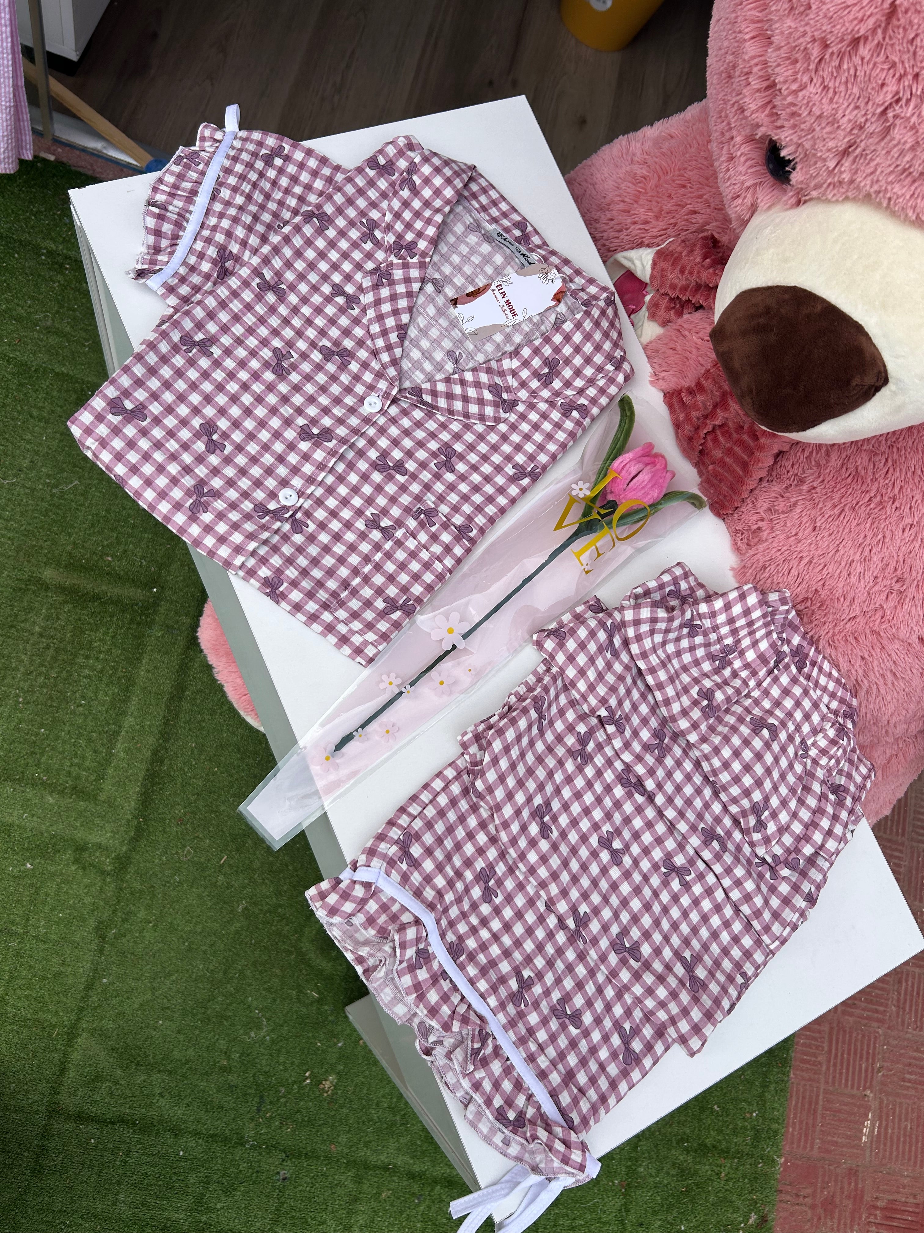 Pyjama papillon demi manches