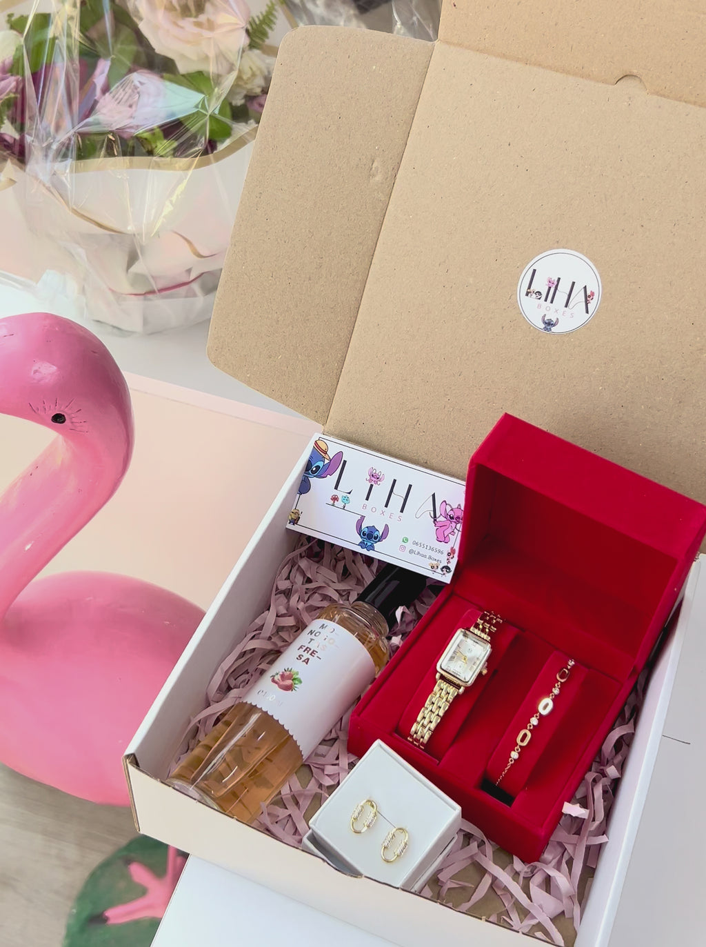 Pack montre + gourmette + brume + boucles