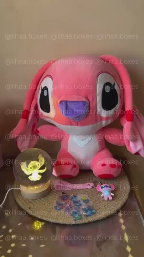 Pack angel 30cm + lampe + cadeau ( porte cle + stickers )